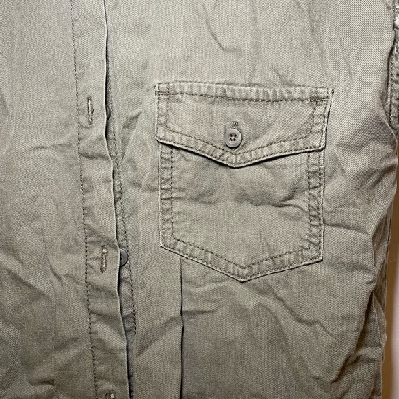 Treasure and Bond Girls Khaki Shirt Dress Size L (10/12) - Picture 3 of 11